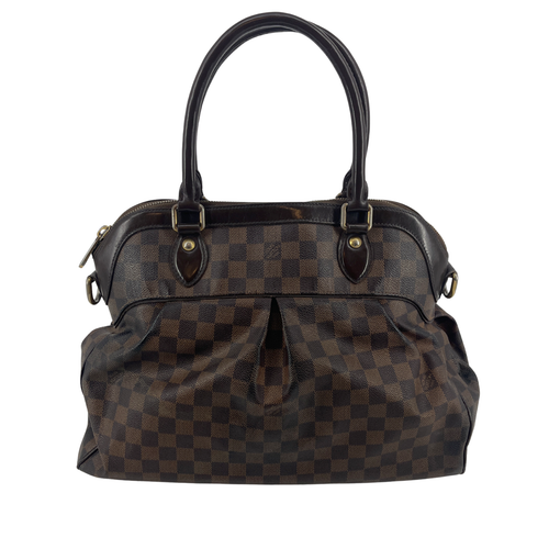 Louis Vuitton Damier Ebene Travi Brown Shoulder Bag #9998