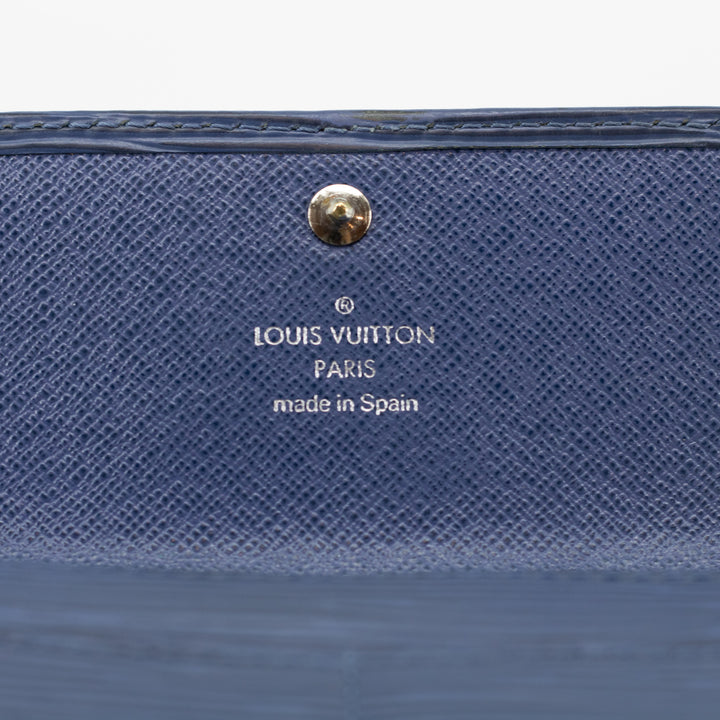 Louis Vuitton Epi Blue Sarah Wallet #1776