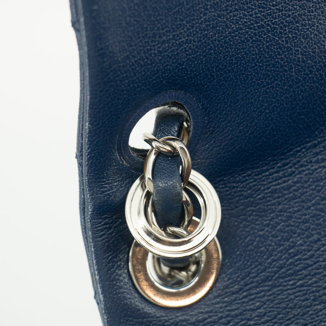 Chanel Navy Blue Matelasse Caviar Skin Backpack #1302