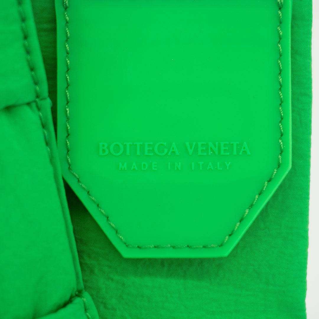 Bottega Green MIni Nylon Cassette Bag #1414