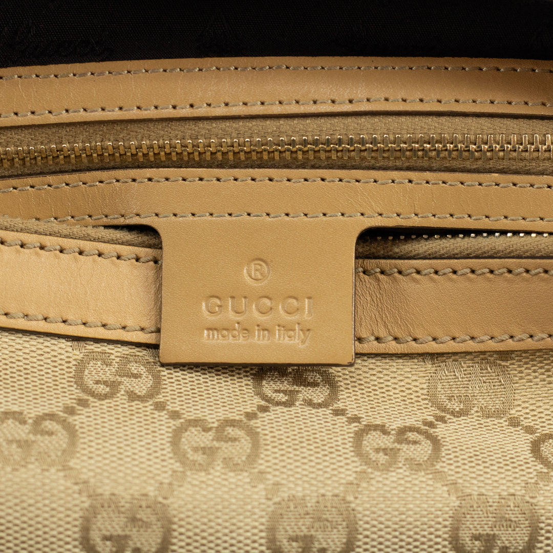 Gucci Beige GG Supreme Canvas Web/Horsebit Detail Crossbody Bag