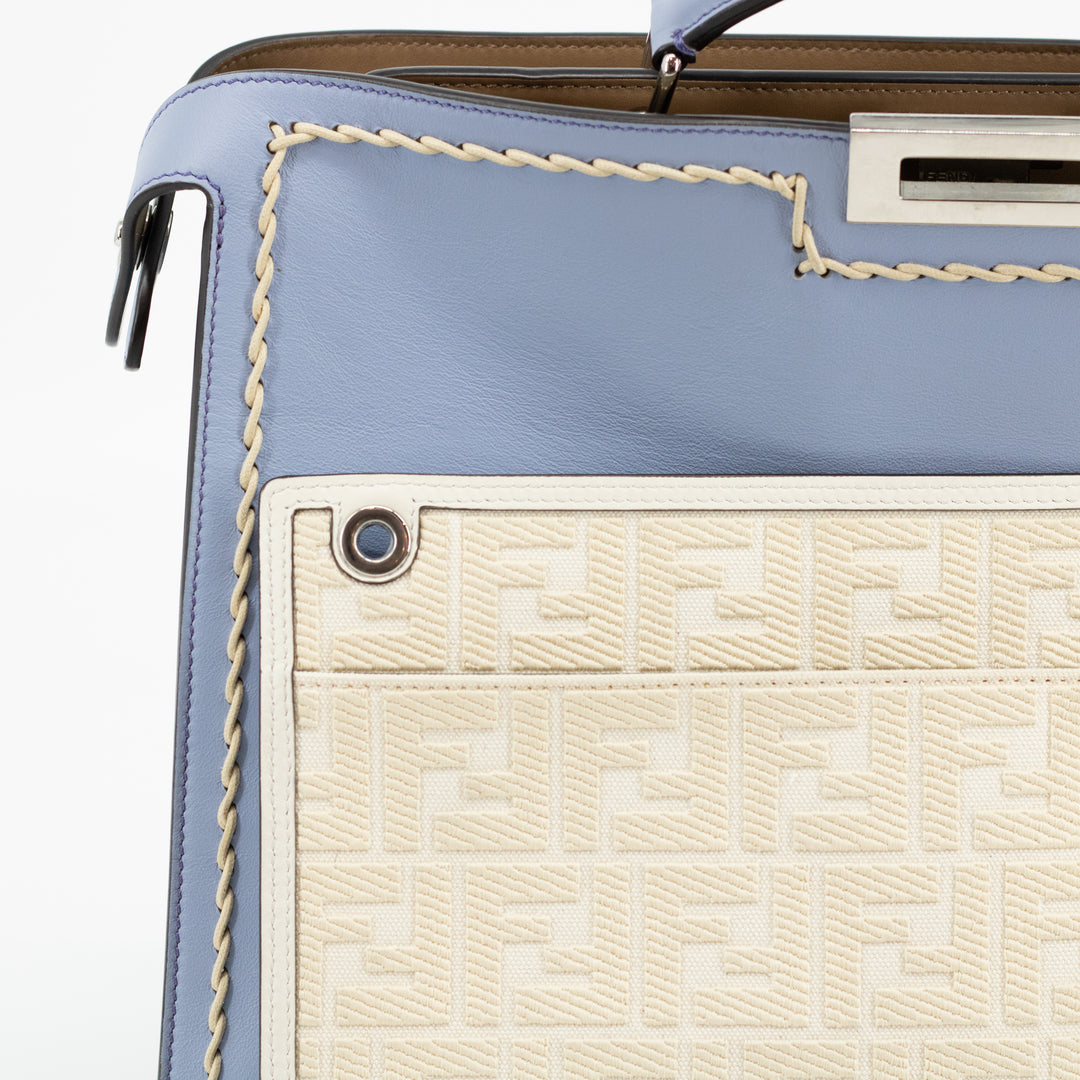 Fendi Peekaboo ISeeU Breifcase Leather with Stitch Detail