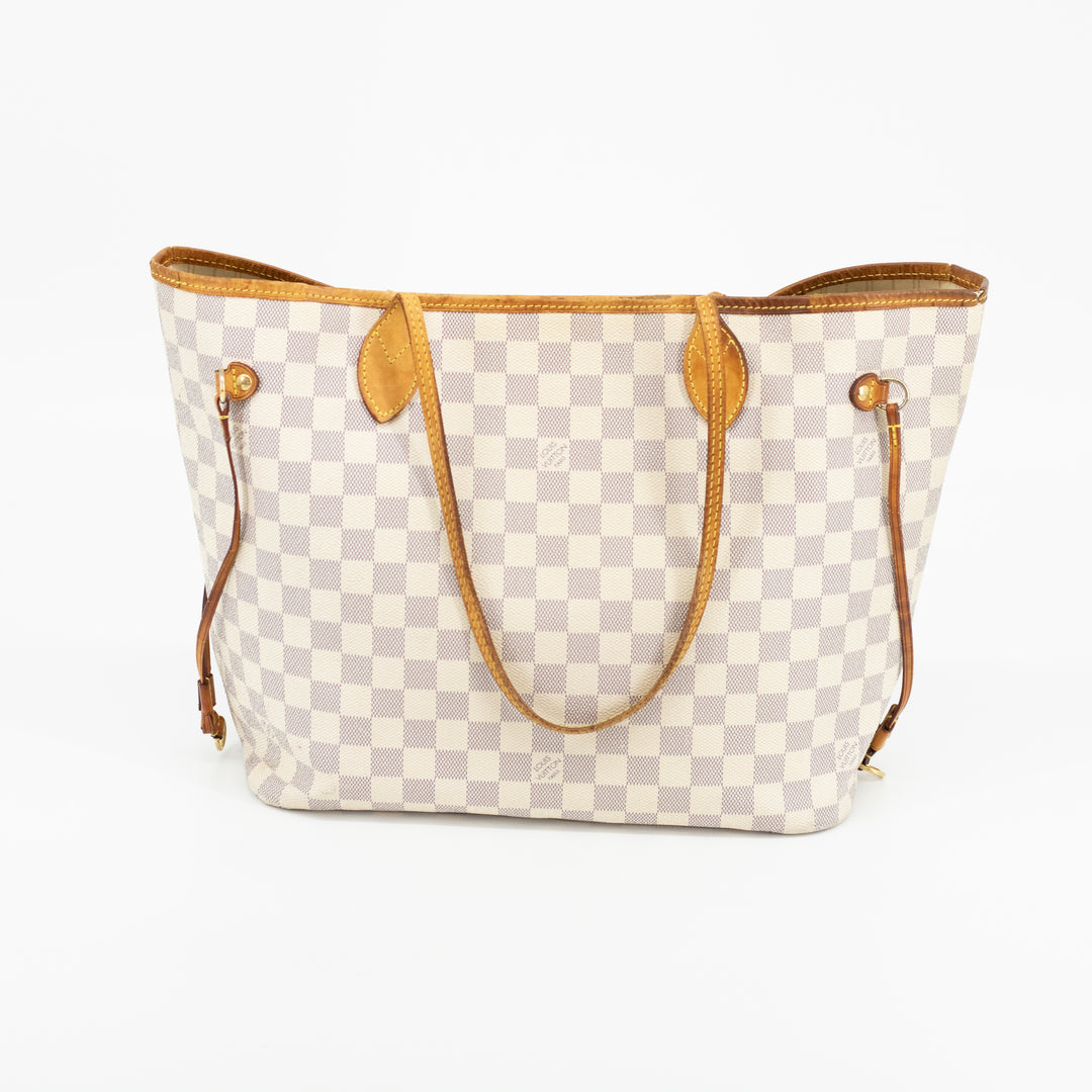 Louis Vuitton Damier Azur Neverfull MM Tote Bag  #1679