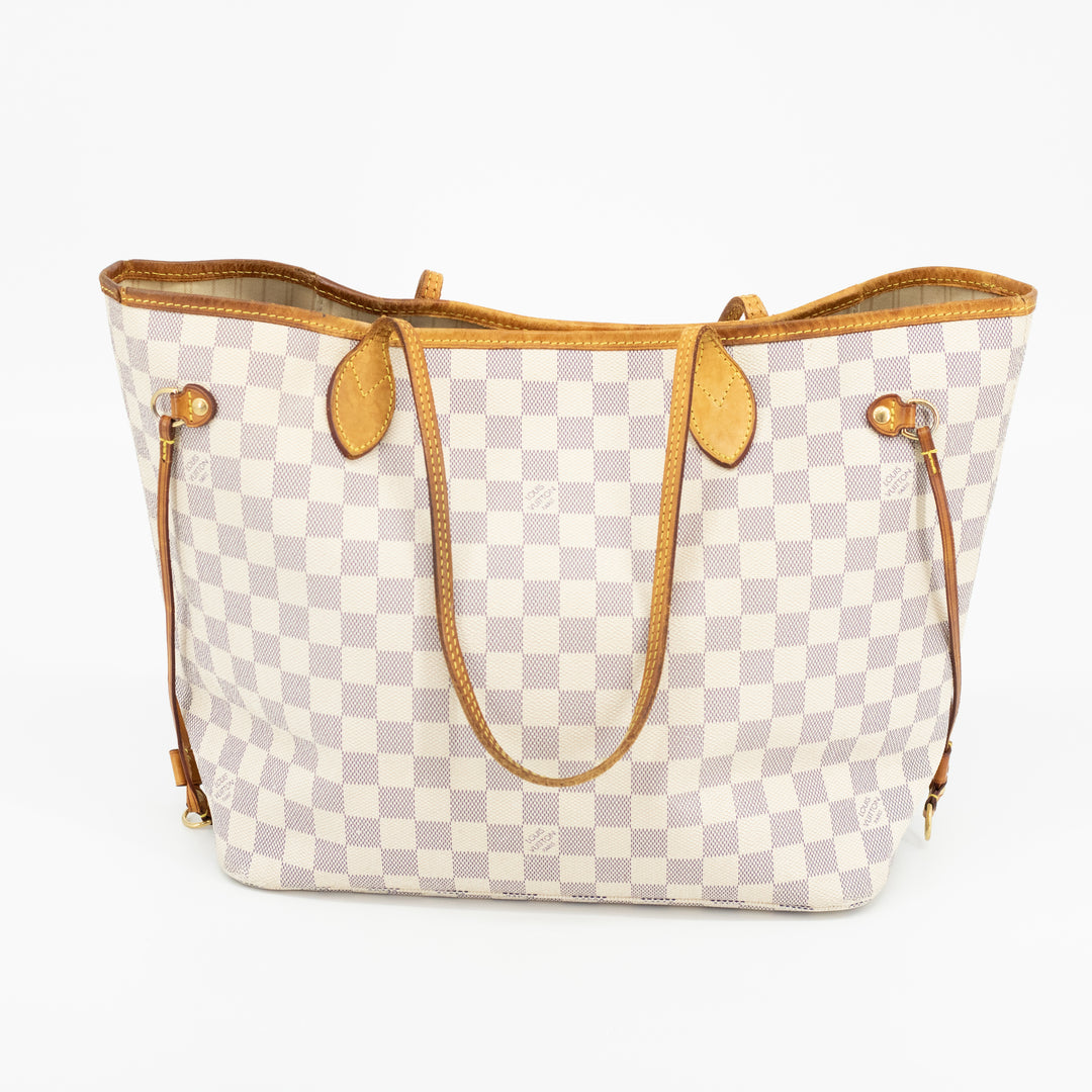 Louis Vuitton Damier Azur Neverfull MM Tote Bag  #1679