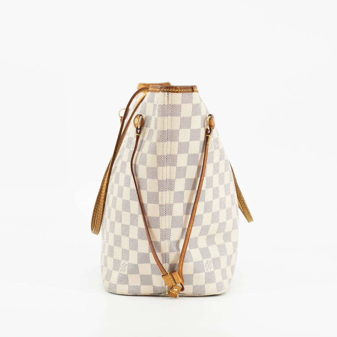 Louis Vuitton Damier Azur Neverfull MM Tote Bag  #1679