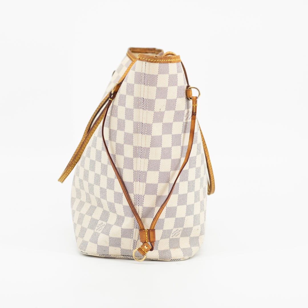 Louis Vuitton Damier Azur Neverfull MM Tote Bag  #1679