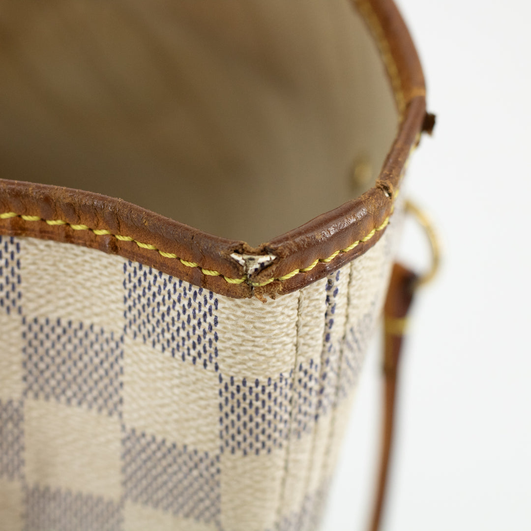 Louis Vuitton Damier Azur Neverfull MM Tote Bag  #1679