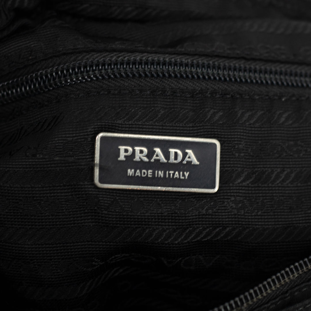 Prada Nylon Black Messenger Crossbody Bag #1767