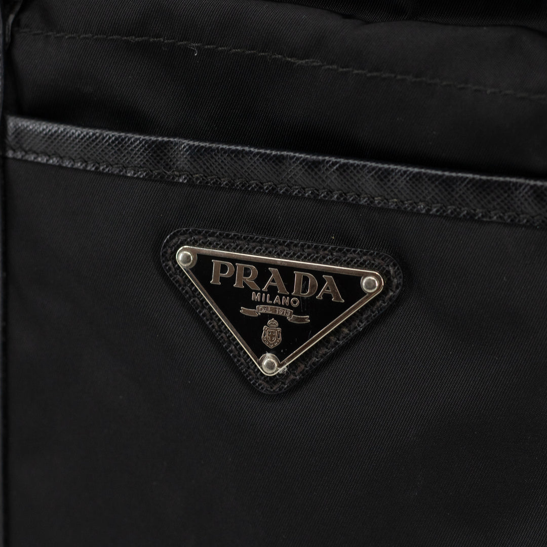 Prada Black Nylon Tessuto Shoulder Bag #1811