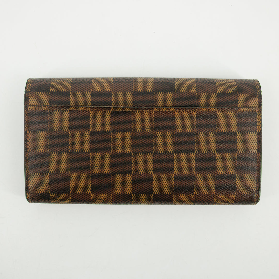 Louis Vuitton Damier Ebene Sarah Wallet #1829