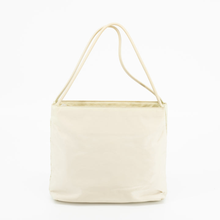 Prada White Nylon Tessuto Tote Bag #1883