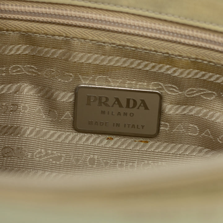 Prada White Nylon Tessuto Tote Bag #1883