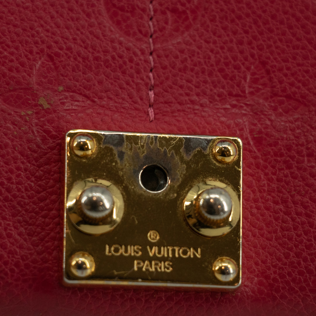 Louis Vuitton Fuschia Pink Monogram Empreinte Portefeuille Wallet #1956