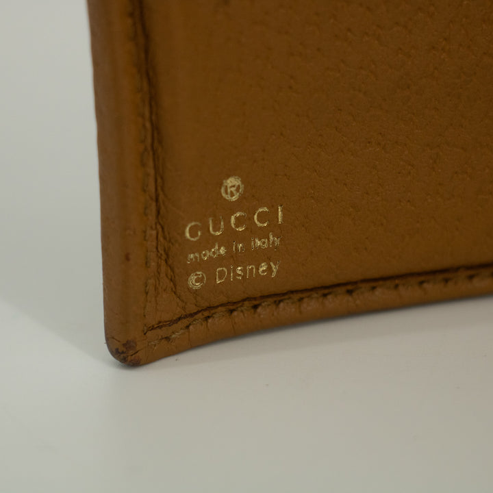 Gucci x Disney Brown Micro GG Bifold Wallet #1968