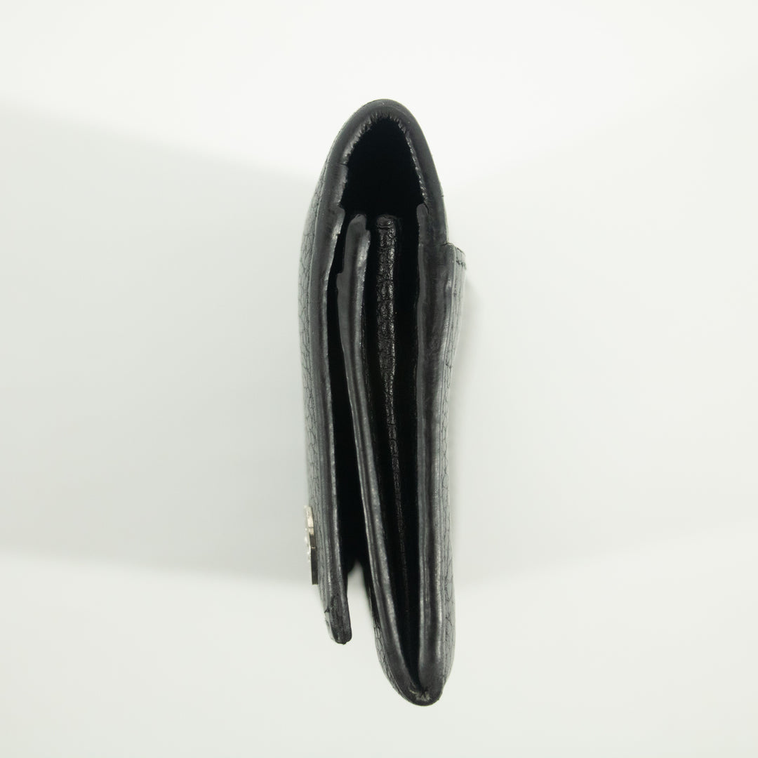 Gucci Black Leather Long Wallet #1970