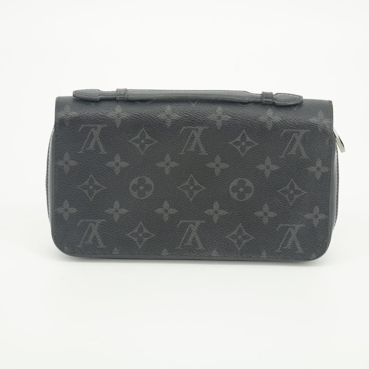 Louis Vuitton Monogram Eclipse Zippy XL Round Zipper Long Wallet #1998