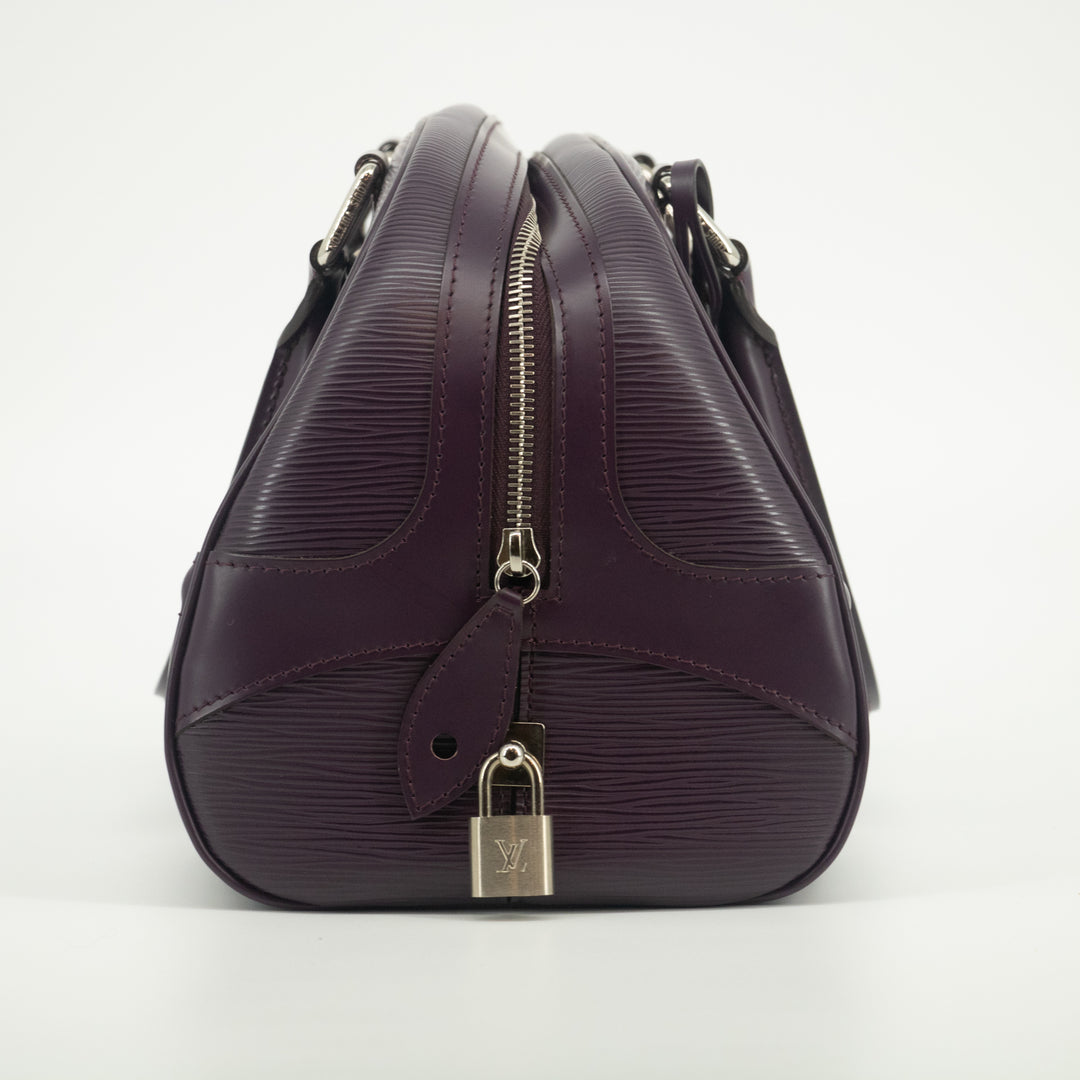 Louis Vuitton Epi Leather Bowling Montaigne Purple Hand Bag -SKU #2015