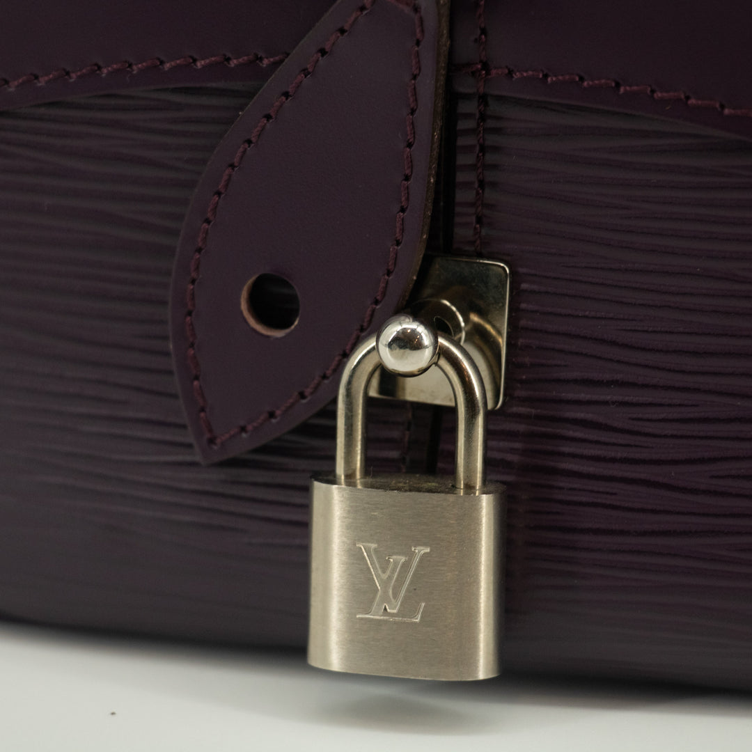 Louis Vuitton Epi Leather Bowling Montaigne Purple Hand Bag -SKU #2015