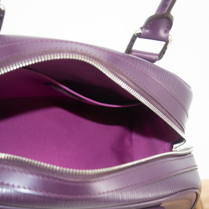 Louis Vuitton Epi Leather Bowling Montaigne Purple Hand Bag -SKU #2015