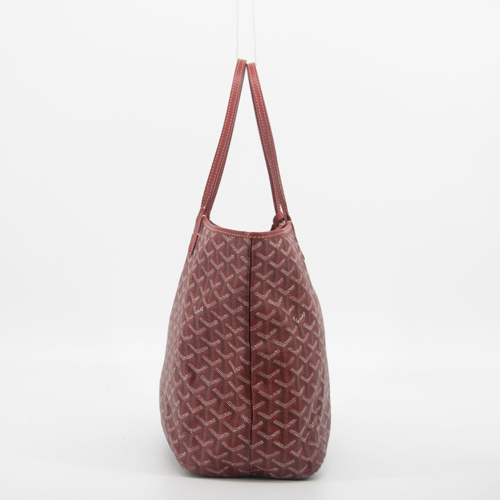 Goyard Red Herringbone Saint Louis PM w/ Pouch  #2018