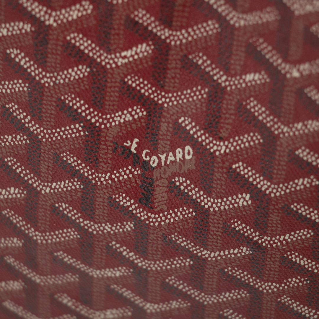 Goyard Red Herringbone Saint Louis PM w/ Pouch  #2018