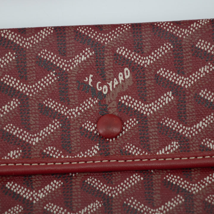 Goyard Red Herringbone Saint Louis PM w/ Pouch  #2018