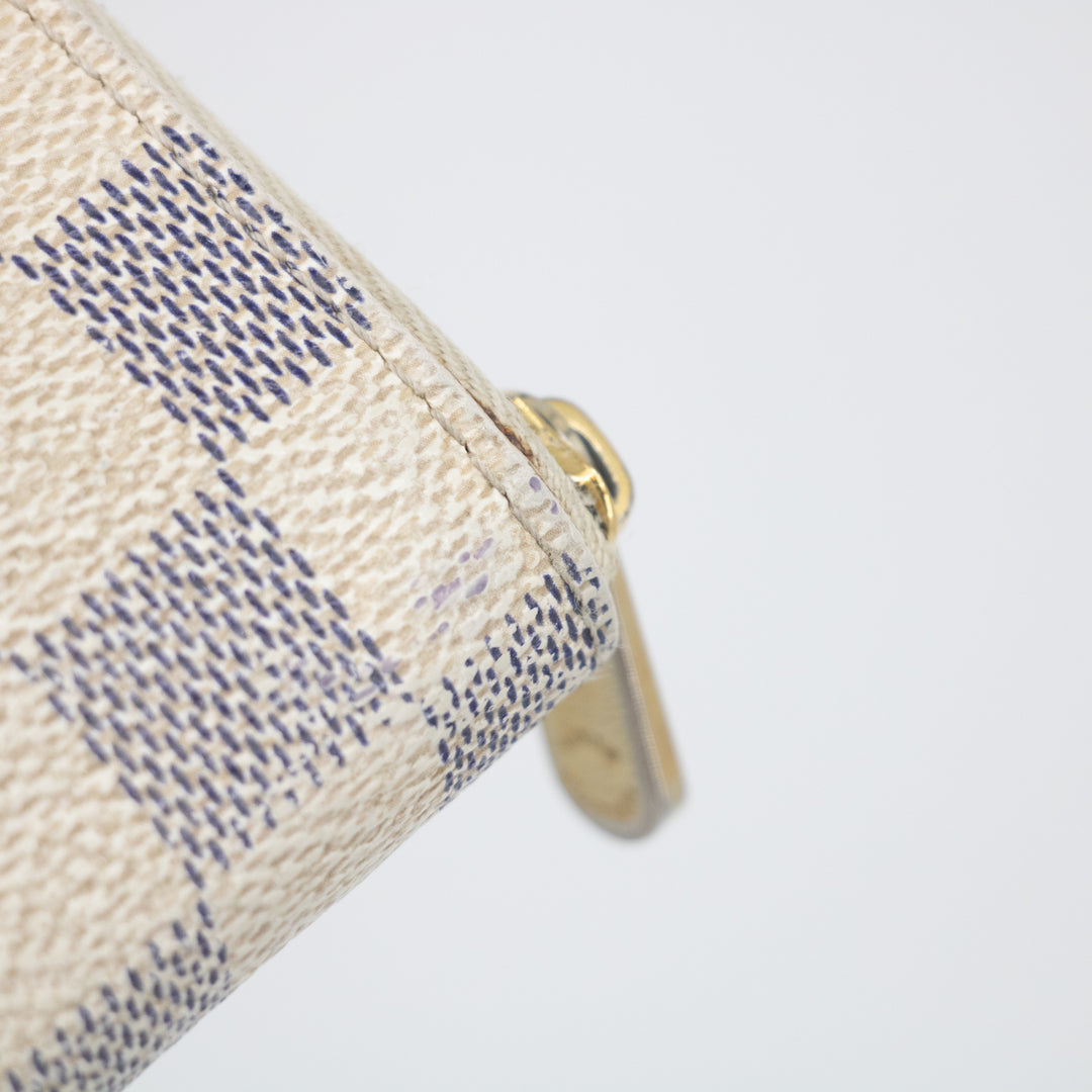 Louis Vuitton Damier Azur Zippy Coin Case  #2054