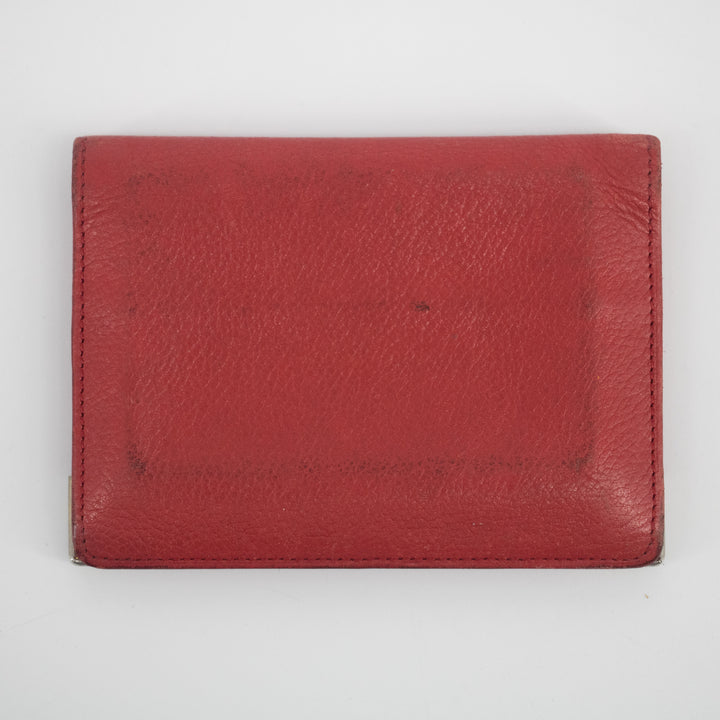 YSL Red Leather Card Holder #2139