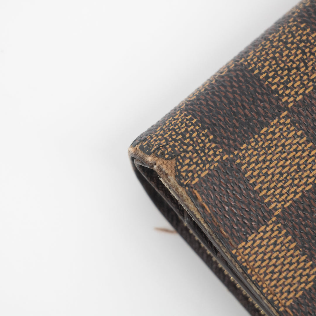 Louis Vuitton Damier Ebene Compact Wallet #2143