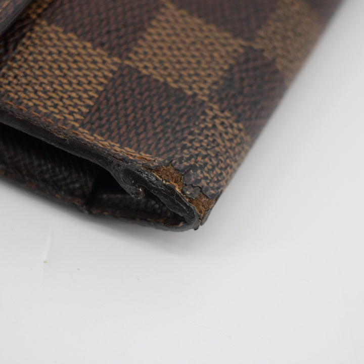 Louis Vuitton Damier Ebene Canvas International Long Wallet #2167