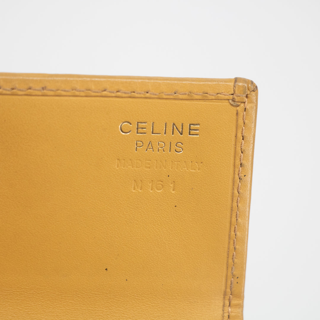 Celine Macadam PVC Brown Compact Wallet #2172