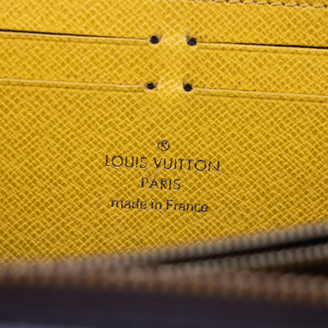 Louis Vuitton Monogram Canvas Clemence Wallet w/ Mimosa Interior #2205