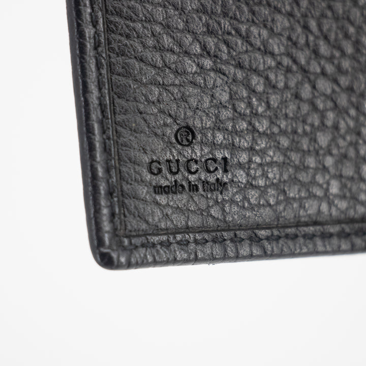 Gucci Black GG Marmont Leather Compact Wallet  #2268