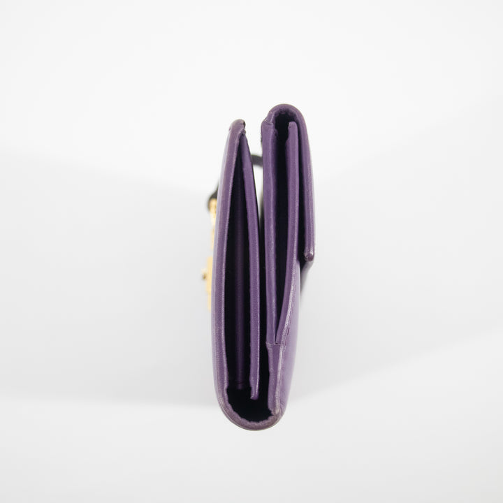 Gucci Purple Leather Jackie Long Wallet  #2269