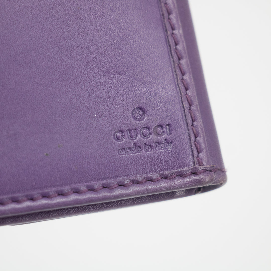 Gucci Purple Leather Jackie Long Wallet  #2269