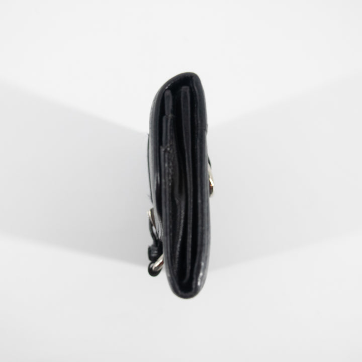 Prada Black Saffiano Leather Ribbon Long Wallet #2277