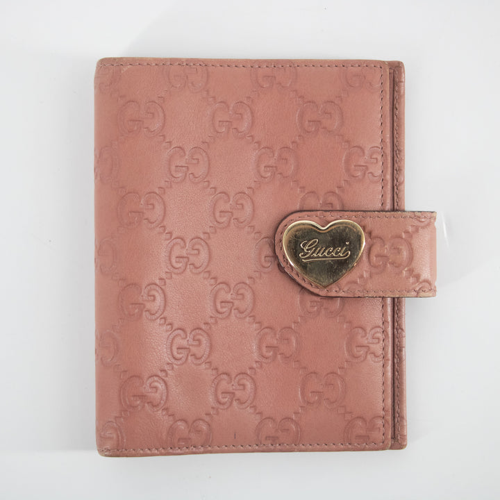 Gucci Pink Guccisima Leather 6-hole Planner  #2288