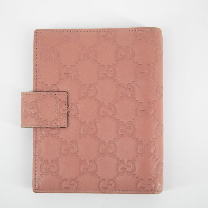 Gucci Pink Guccisima Leather 6-hole Planner  #2288