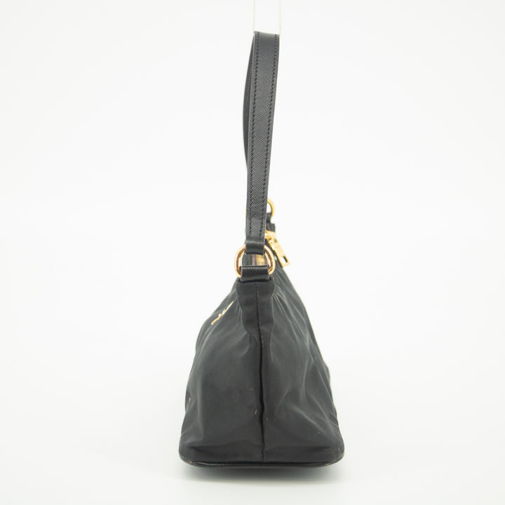Prada Black Nylon Tessuto Pochette Bag #2308