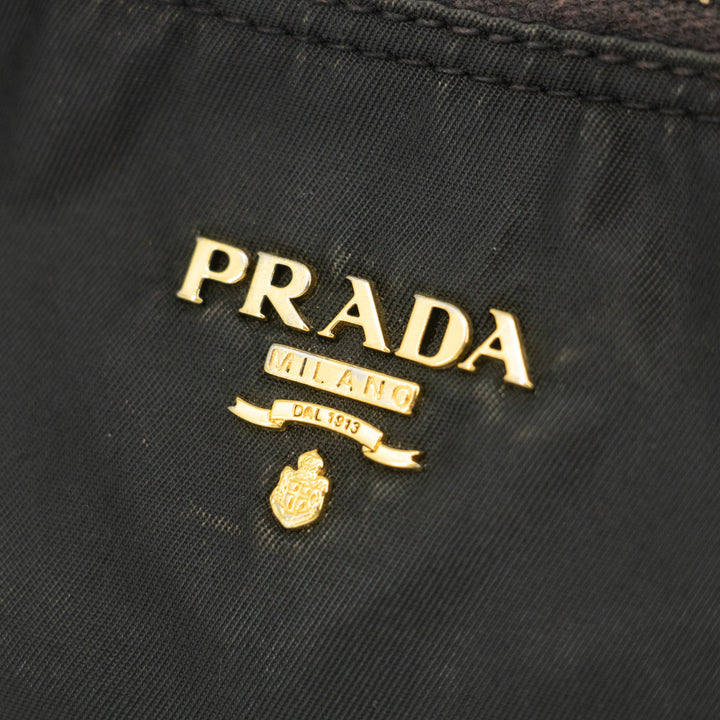 Prada Black Nylon Tessuto Pochette Bag #2308
