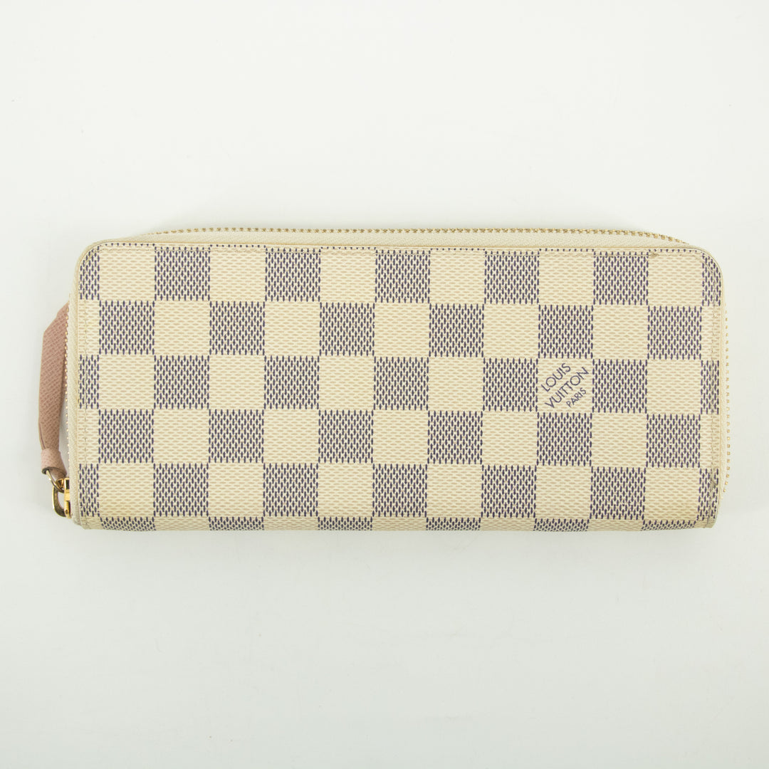 Louis Vuitton Damier Azur Clemence Long Wallet #2369