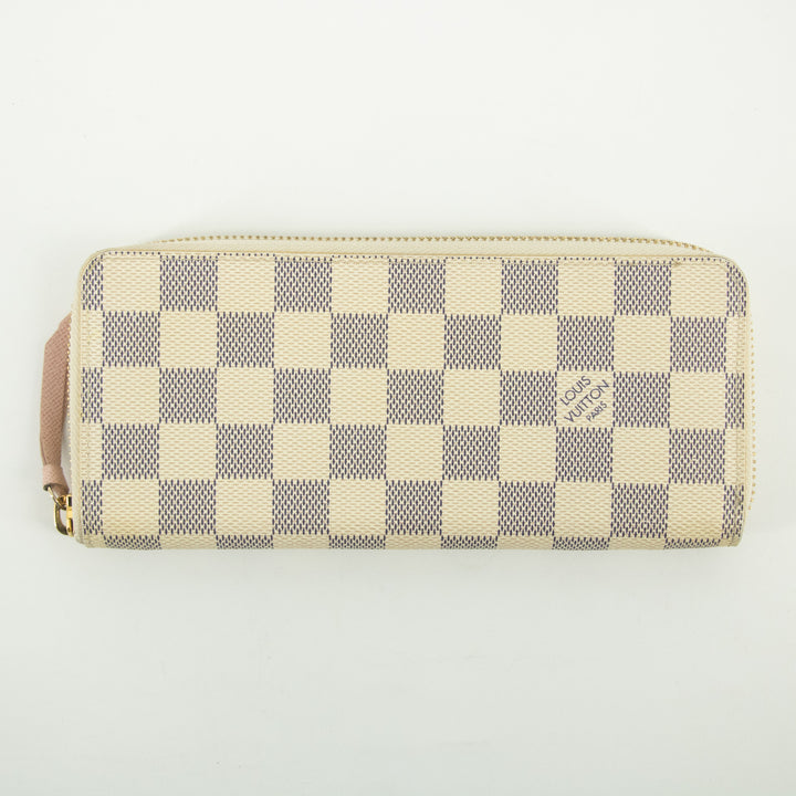 Louis Vuitton Damier Azur Clemence Long Wallet #2369