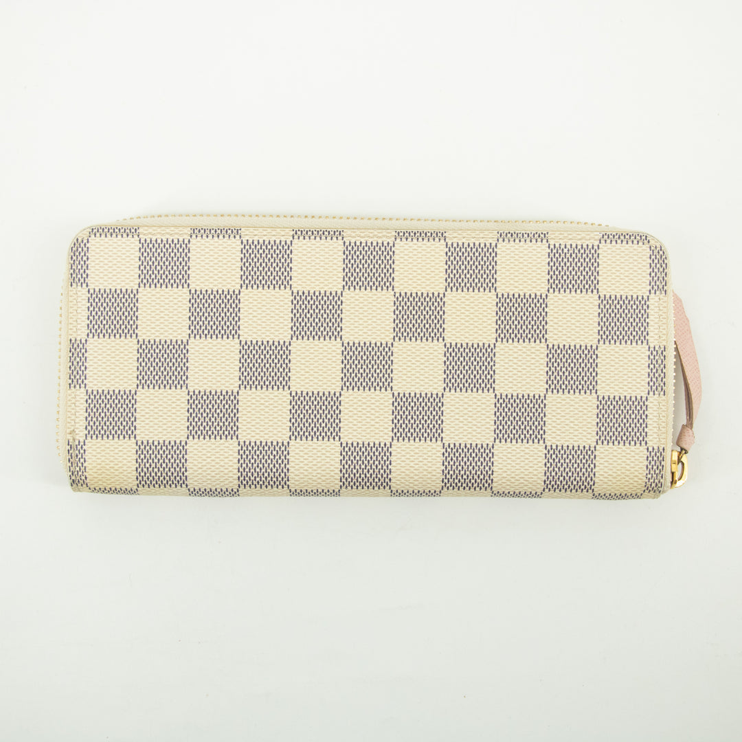 Louis Vuitton Damier Azur Clemence Long Wallet #2369