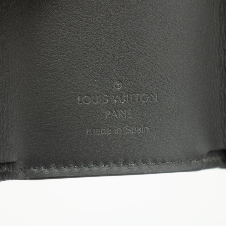 Louis Vuitton Black Monogram Shadow Discovery Compact Mini Wallet-#2378