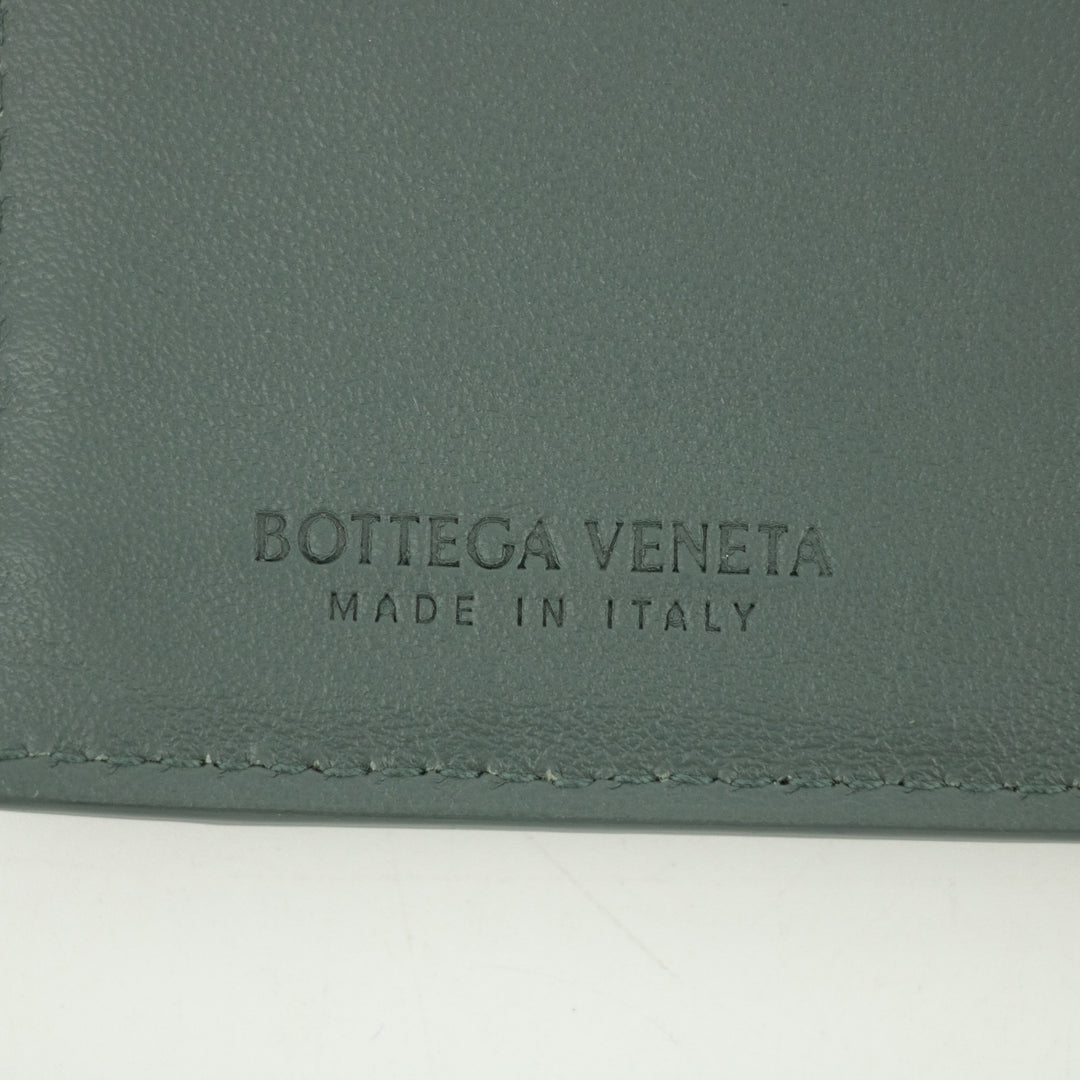 Bottega Veneta Gray Intecciato Leather Card Case #2392