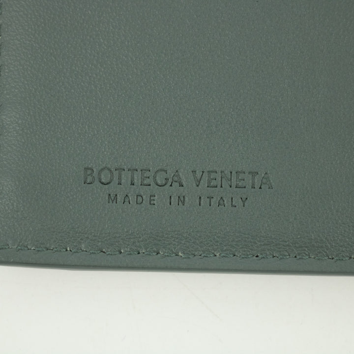 Bottega Veneta Gray Intecciato Leather Card Case #2392