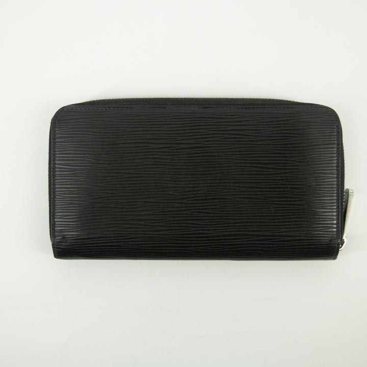 Louis Vuitton Black Epi Zippy Wallet  #2394