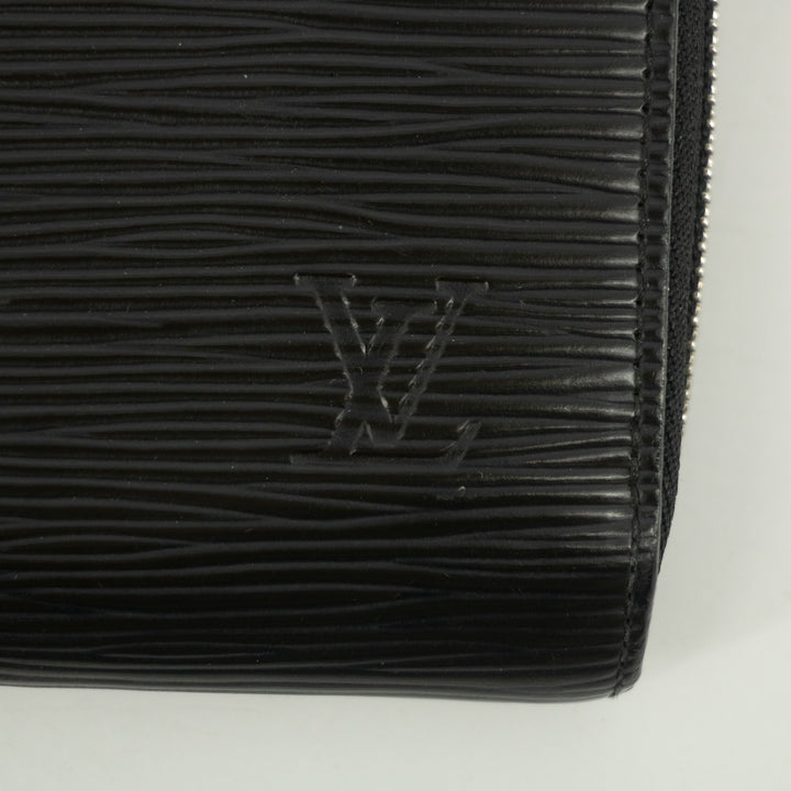 Louis Vuitton Black Epi Zippy Wallet  #2394