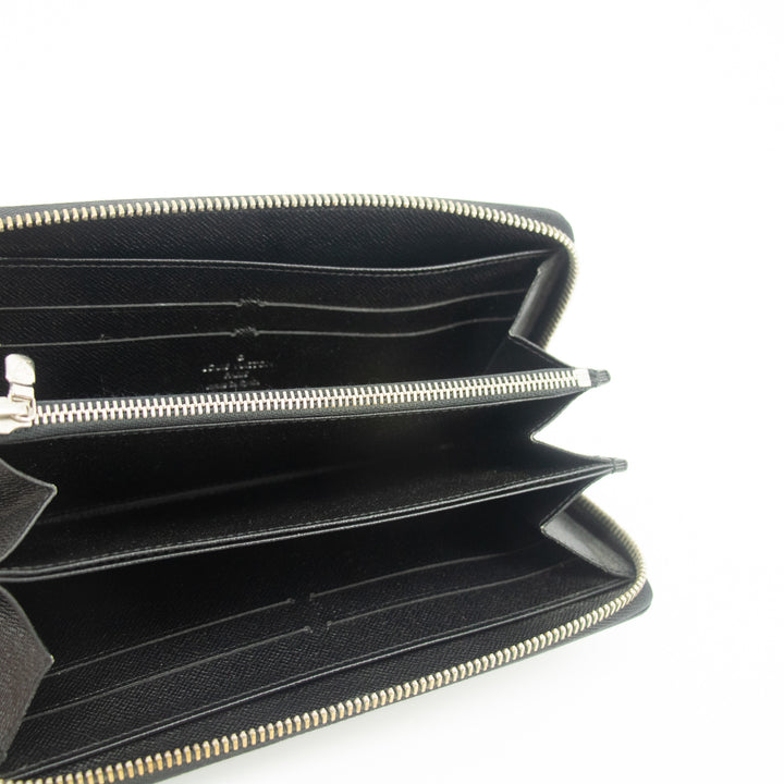 Louis Vuitton Black Epi Zippy Wallet  #2394