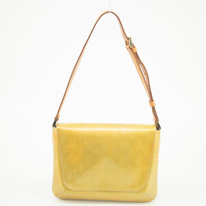 Louis Vuitton Yellow Monogram Vernis Thompson Street Shoulder Bag #2399